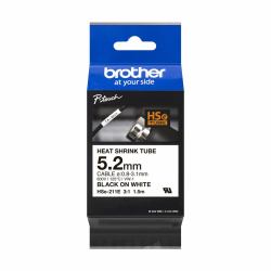 Brother HSE-211E cinta para impresora de etiquetas Negro sobre blanco 