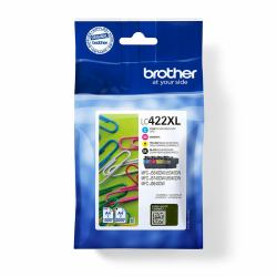 Brother LC422XLVAL cartucho de tinta 4 pieza[s] Original Negro, Cian, Magenta, Amarillo 