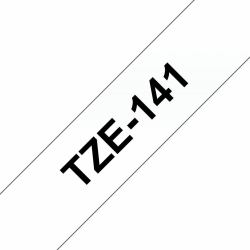 Brother TZE-141 cinta para impresora de etiquetas Negro sobre transparente 