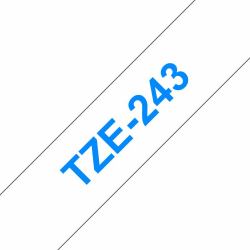 Brother TZE-243 cinta para impresora de etiquetas Azul sobre blanco 