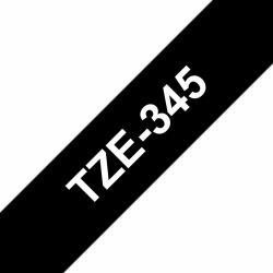 Brother TZE-345 cinta para impresora de etiquetas Blanco sobre negro 