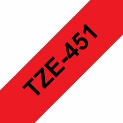Brother TZE-451 cinta para impresora de etiquetas Negro sobre rojo TZ 