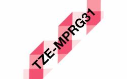 Brother TZE-MPRG31 cinta para impresora de etiquetas Negro sobre rojo 