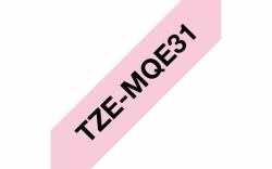 Brother TZEMQE31 cinta para impresora de etiquetas Negro sobre rosa TZe 