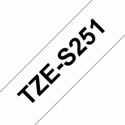Brother TZE-S251 cinta para impresora de etiquetas Negro sobre blanco TZ 
