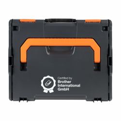 Brother ZPTOUCHLBOXXKOMPL caja para equipo Portaaccesorios de viaje rígido Negro, Naranja 