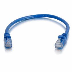 C2G Cable de conexión de red de 2 m Cat6 sin blindaje y con funda [UTP], color azul 