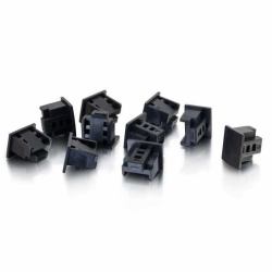 C2G 21999 tapa conector eléctrico Acrilonitrilo butadieno estireno [ABS] Negro 10 pieza[s] 