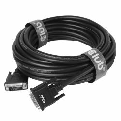 CLUB3D DVI-D DUAL LINK [24+1] CABLE BI DIRECTIONAL M/M 3m 9.8 ft 28AWG cable DVI Negro 