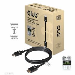 CLUB3D Ultra High Speed HDMI 4K120Hz, 8K60Hz Certified Cable 48Gbps M/M 2 m / 6.56 ft 
