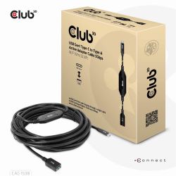 CLUB3D CAC-1538 cable USB USB 3.2 Gen 1 [3.1 Gen 1] 10 m USB C USB A 5 Gbit/s Negro 