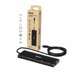CLUB3D 12-In-1 Usb-CÂ® To Triple - HdmiT Hub Dp2.1 Pd3.0 100W - 1M/3.28Ft - Warranty: 12M