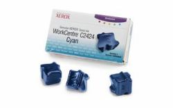 CTS Tektronix Workcentre C2424 Solid Ink Cyan [3 Sticks] barra de tinta 3 pieza[s] 3400 páginas 