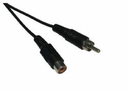 Cables Direct 3m RCA M/F cable de audio Negro 
