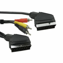 Cables Direct 1SSR3-01 cable EUROCONECTOR 1,5 m Negro 
