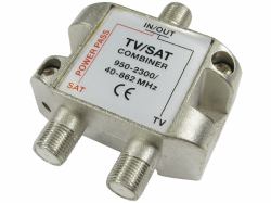 Cables Direct 2FCONN-COMBINER cable divisor y combinador Divisor de 3 salidas Metálico 
