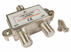 Cables Direct 2FCONN-SPLITTER cable divisor y combinador Plata 