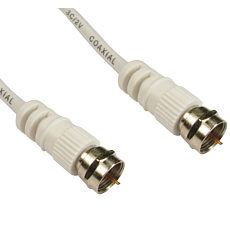 Cables Direct 2FW-15 cable coaxial 15 m Tipo F Blanco 
