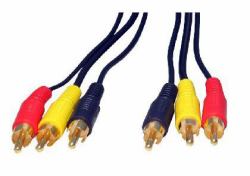 Cables Direct 2RR3-15 cable de audio 15 m 3 x RCA Multicolor 