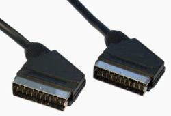 Cables Direct 2SS-01-075 cable EUROCONECTOR 0,75 m SCART [21-pin] Negro 