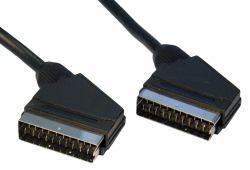 Cables Direct 2m SCART cable EUROCONECTOR SCART [21-pin] Negro 