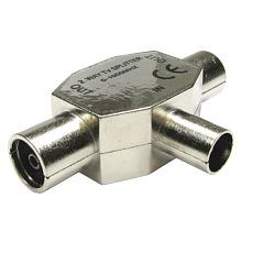 Cables Direct 3-COAXFMFMTL cable divisor y combinador Plata 
