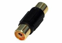 Cables Direct Single Female RCA Coupler Divisor de 3 salidas Negro 