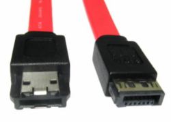Cables Direct 88RB-451 cable de SATA 1 m eSATA SATA 7-pin Rojo 