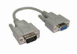 Cables Direct AD-425 cable VGA 0,21 m VGA [D-Sub] Gris 