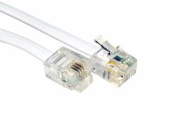 Cables Direct RJ-11, 10m Blanco 