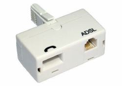Cables Direct ADSL Microfilter [Adaptor Type] BT ADSL, BT Blanco 