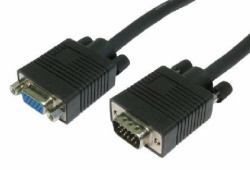 Cables Direct SVGA Extension, 1m cable VGA VGA [D-Sub] Negro 