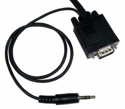 Cables Direct SVGA + 3.5mm 7m cable VGA VGA [D-Sub] Negro 