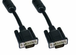 Cables Direct 1m SVGA cable VGA VGA [D-Sub] Negro, Plata 