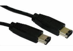 Cables Direct 5m, firewire 6 Pin 6-p Negro 