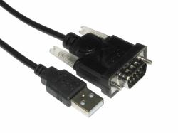 Cables Direct CDLSB-901 cable de serie Negro 1 m USB tipo A DB-9 