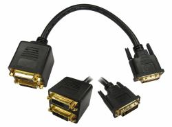 Cables Direct DV-2DVIFF cable DVI 2 x DVI-D DVI-D Negro 