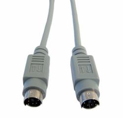 Cables Direct EX-101 cable ps/2 3 m 6-p Mini-DIN Gris 