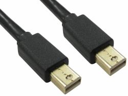 Cables Direct Mini DisplayPort, 0.5m 0,5 m Negro 