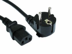Cables Direct Euro - IEC [C13] 5m Negro C13 acoplador 