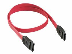 Cables Direct 0.45 m, SATA/SATA, M/M cable de SATA 0,45 m Negro, Rojo 