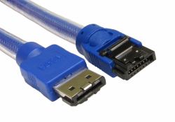 Cables Direct RB-473 cable de SATA 3 m eSATA Azul 
