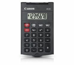 Canon AS-8 calculadora Bolsillo Pantalla de calculadora Gris 