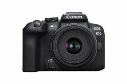 Canon EOS R10 + RF-S 18-45mm F4.5-6.3 IS STM MILC 24,2 MP CMOS 6000 x 4000 Pixeles Negro 