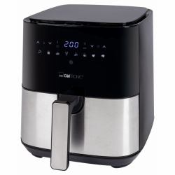 Clatronic FR 3782 H Sencillo 5 L Independiente 1450 W Freidora de aire caliente Negro, Acero inoxidable 