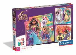 Clementoni 3x48 pcs Puzzles Unicorn Academy 