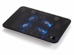 Conceptronic Plataforma de refrigeración de 4 ventiladores para equipos portátiles 