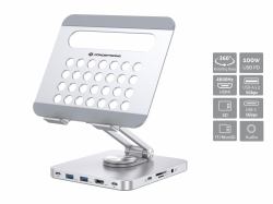 Conceptronic DONN26G mueble y soporte para dispositivo multimedia Plata Tableta Carro para administración de tabletas 