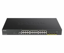 D-Link DGS-1250-28XMP switch Gestionado L3 Gigabit Ethernet [10/100/1000] Energía sobre Ethernet [PoE] Negro 