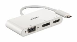 D-Link DUB-V310 base para portátil y replicador de puertos Alámbrico USB 3.2 Gen 1 [3.1 Gen 1] Type-C Blanco 
